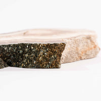 Barite w/ Pyrite - Slab