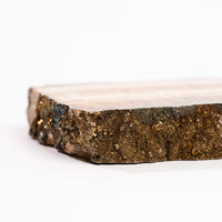 Barite w/ Pyrite - Slab