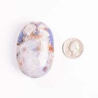 Agate, Blue Flower- Palm