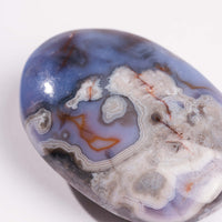 Agate, Blue Flower- Palm