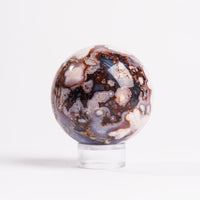Agate, Blue Flower- Sphere
