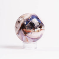 Agate, Blue Flower- Sphere