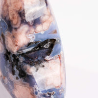 Agate, Blue Flower- Heart