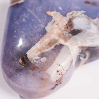 Agate, Blue Flower- Heart