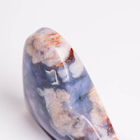 Agate, Blue Flower- Heart