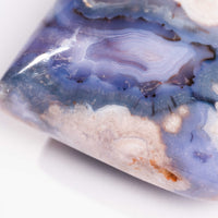 Agate, Blue Flower- Heart