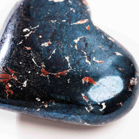 Covellite - Heart, Polished
