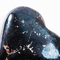 Covellite - Heart, Polished