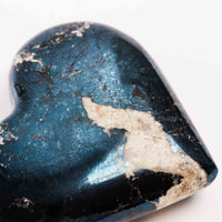 Covellite - Heart, Polished