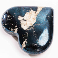 Covellite - Heart, Polished