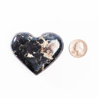 Covellite - Heart, Polished