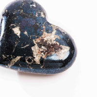 Covellite - Heart, Polished