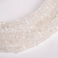 Moonstone - Faceted Beaded Necklace