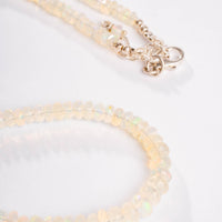 Opal - Faceted Bead Necklace