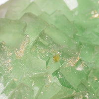 Barite on Green Fluorite