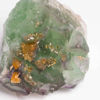 Barite on Green Fluorite