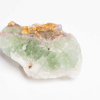 Barite on Green Fluorite