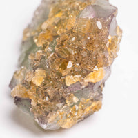 Barite on Green Fluorite