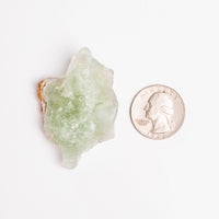 Barite on Green Fluorite