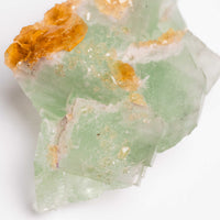 Barite on Green Fluorite