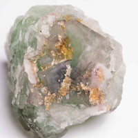 Barite on Green Fluorite