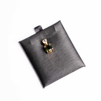 Moldavite and Phenakite Pendant- Gold