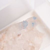 Papagoite and Ajoite in Quartz- Cluster