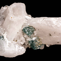 Quartz, w/ Blue Fluorite