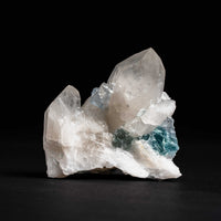 Quartz, w/ Blue Fluorite