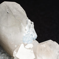 Quartz, w/ Blue Fluorite