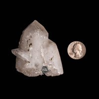 Quartz, w/ Blue Fluorite