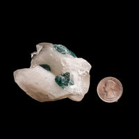 Quartz, w/ Blue Fluorite