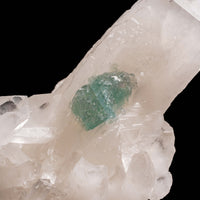 Quartz, w/ Blue Fluorite