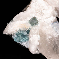 Quartz, w/ Blue Fluorite
