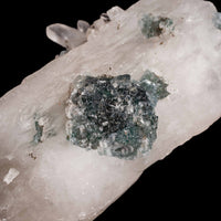 Quartz, w/ Blue Fluorite
