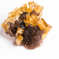 Yellow Barite on Fluorite - Bladed Cluster