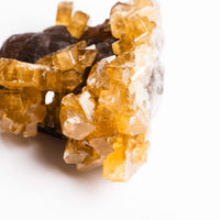 Yellow Barite on Fluorite - Bladed Cluster