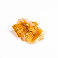 Yellow Barite on Fluorite - Bladed Cluster