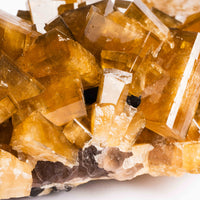 Yellow Barite on Fluorite - Bladed Cluster