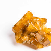 Yellow Barite on Fluorite - Bladed Cluster