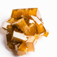 Yellow Barite on Fluorite - Bladed Cluster