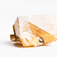 Yellow Barite on Fluorite - Bladed Cluster