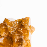 Yellow Barite on Fluorite - Bladed Cluster