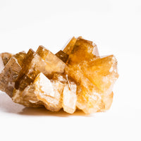 Yellow Barite on Fluorite - Bladed Cluster
