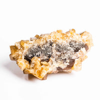 Yellow Barite on Fluorite - Bladed Cluster