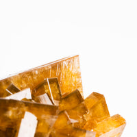 Yellow Barite on Fluorite - Bladed Cluster