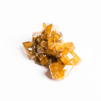 Yellow Barite on Fluorite - Bladed Cluster
