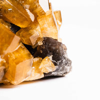 Yellow Barite on Fluorite - Bladed Cluster
