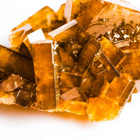 Yellow Barite on Fluorite - Bladed Cluster