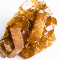 Yellow Barite on Fluorite - Bladed Cluster